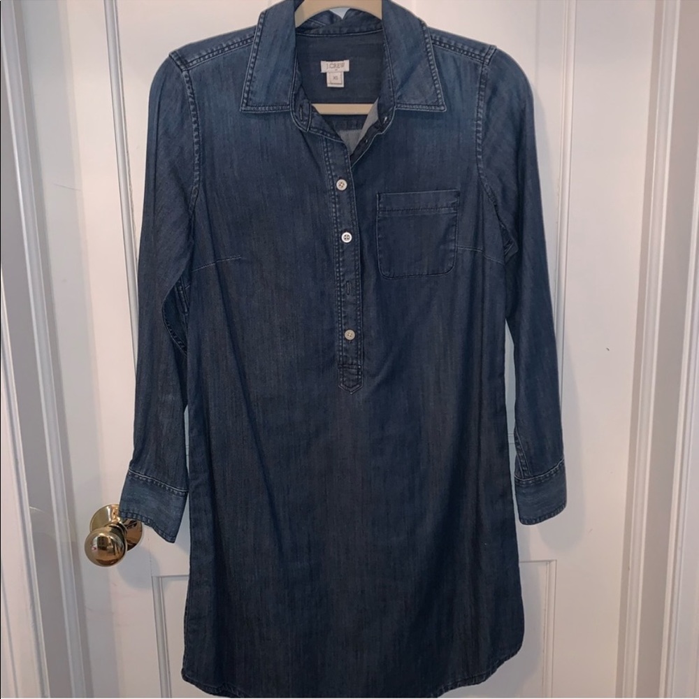 JCrew factory denim shirt dress